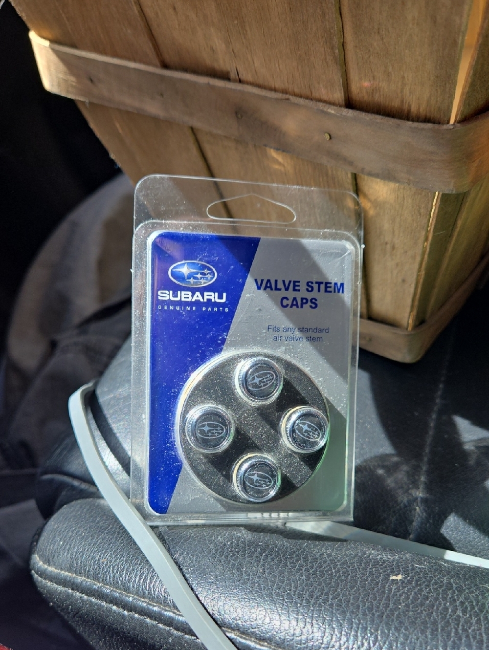 Chrome Valve Stem Caps - Silver (4-Pack) SUBARU